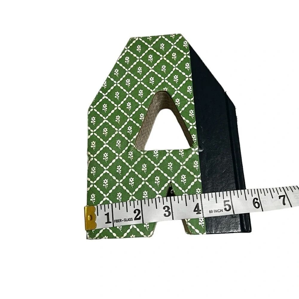 Vintage book in letter A bookend green blue - Picture 4 of 7